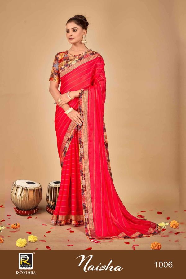 Ronisha Naisha Fancy Designer Chiffon Sarees Collection